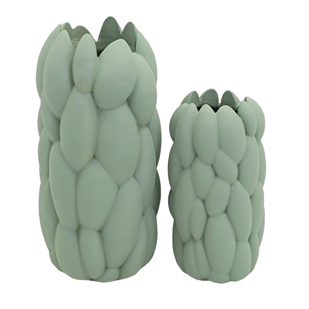 2li Set Vazo 13x29cm Yeşil