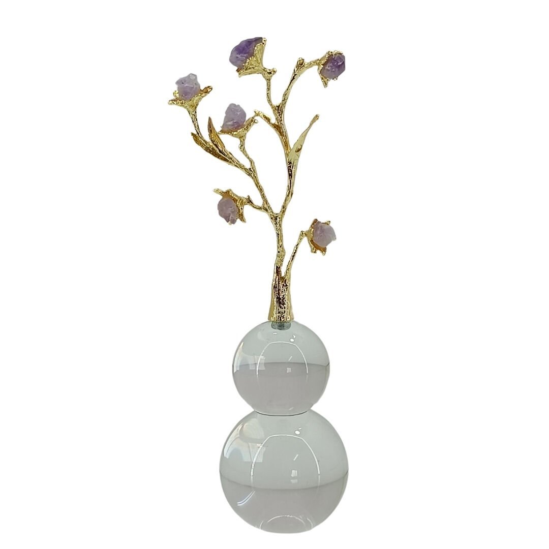 Kristal Çiçek Obje 2| 8x30cm