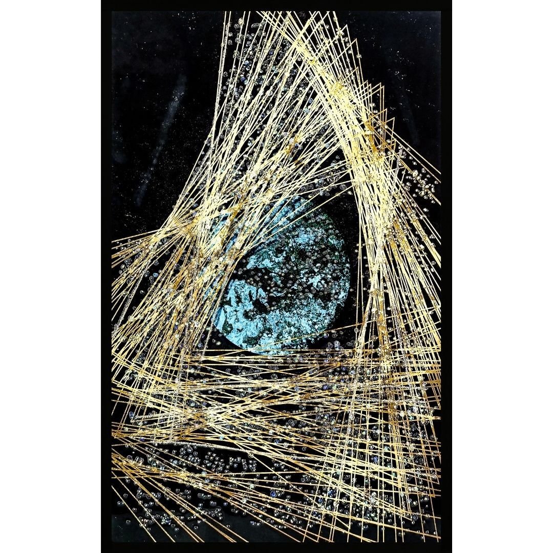 Epoksi Soyut Tablo 75x115cm