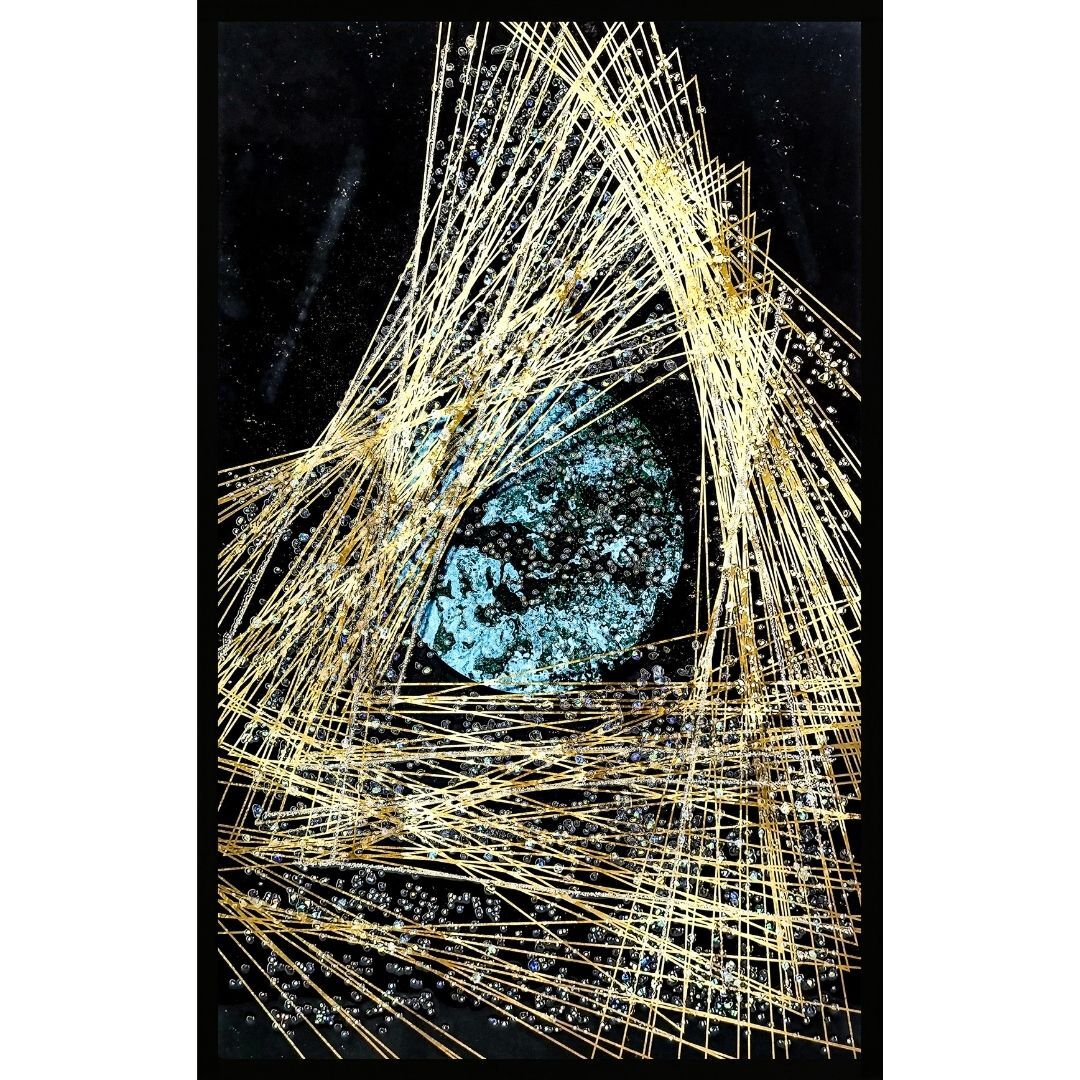 Epoksi Soyut Tablo 75x115cm