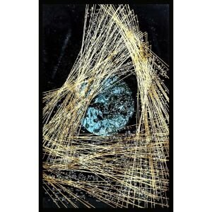 Epoksi Soyut Tablo 75x115cm