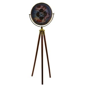 Ledli Çarklı Eskitme Tripod Saat 52x170cm