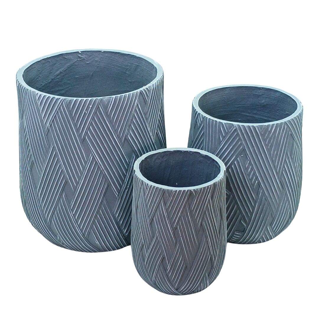 3lü Set Saksı 45x50cm