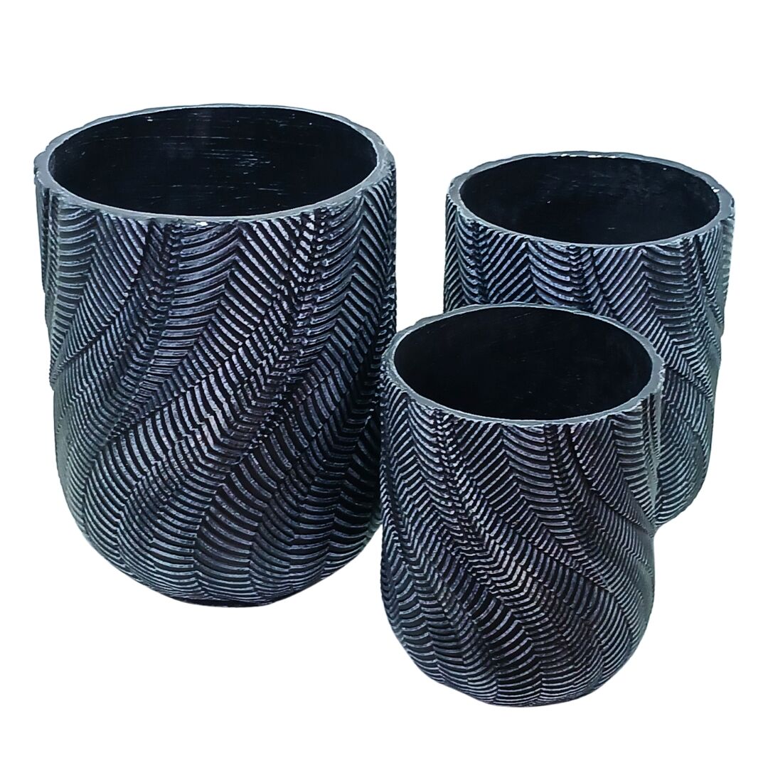 3lü Set Saksı 45x55cm