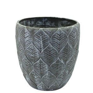 Yaprak Desenli Saksı 35x38cm