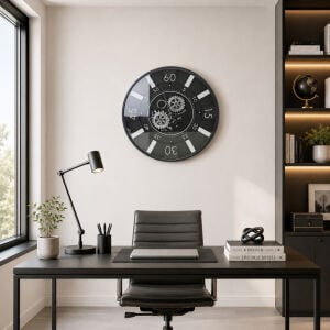 Çarklı Duvar Saati 60cm