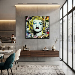 Epoksi Marilyn Monroe Tablo 85x85cm