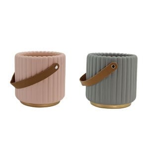 Seramik Renkli Saksı 14x14cm